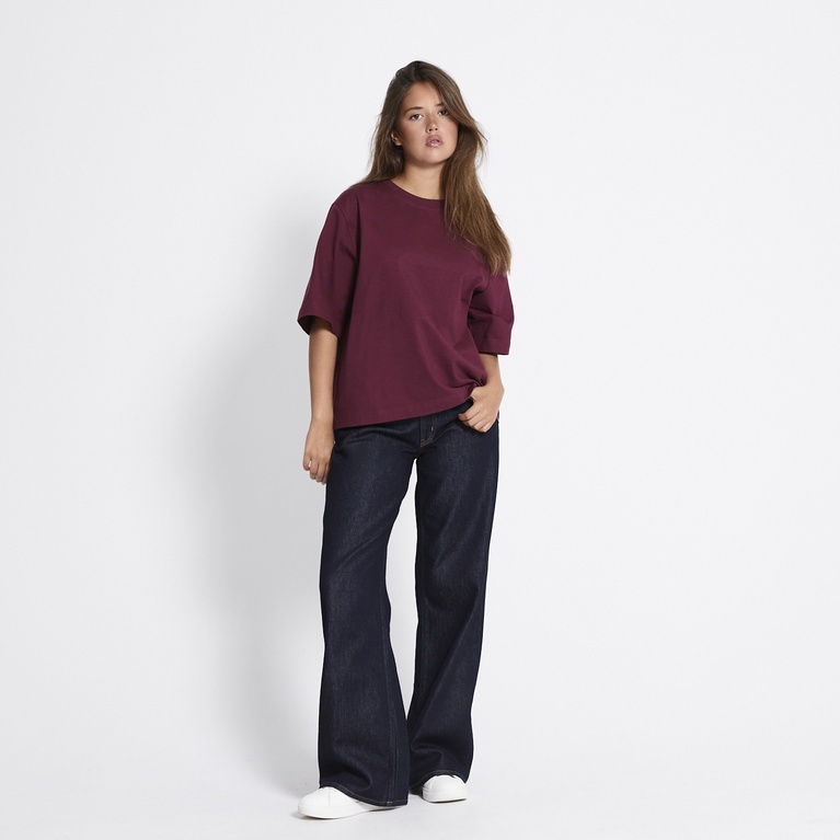 Boxy tee Burgundy